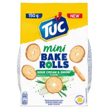 Tuc Mini hagymás-tejfölös ízű kétszersült 150 g