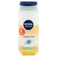 NIVEA MEN Sensitive tusfürdő 2 x 500 ml (1 l)
