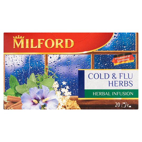 Milford Herbal Infusion Cold & Flu Herbs Tea 20 Tea Bags 40 g Tesco