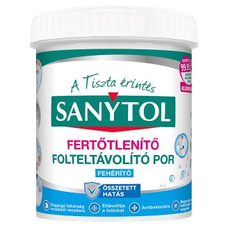 Sanytol Fertőtlenítő Folteltávolító Por Fehér textíliákhoz 450 g