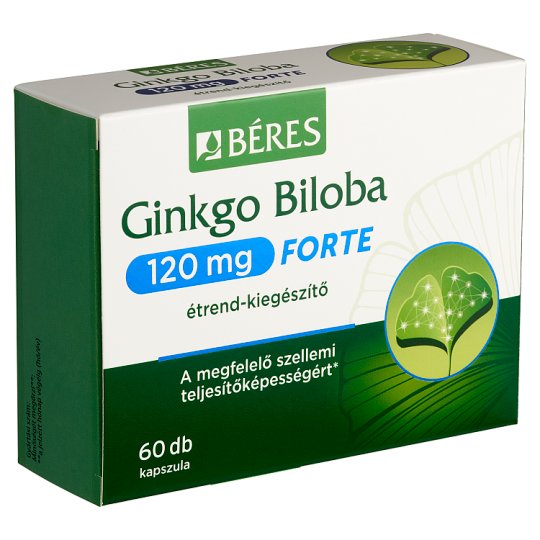 Béres Ginkgo Biloba 120 mg Forte Dietary Supplement Capsules 60 pcs 29