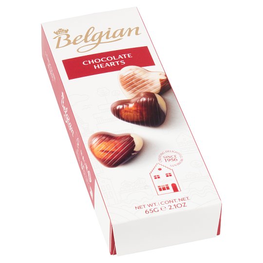 Belgian Hearts belga csokoládé praliné 65 g