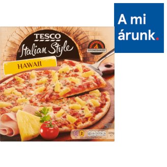 Tesco Italian Style Hawaii gyorsfagyasztott, elősütött pizzalap 320 g