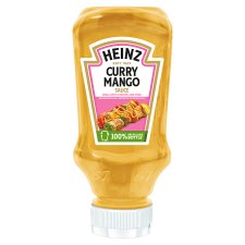 Heinz curry-mangó ízű krémes gyümölcsös jellegű szósz 225 g