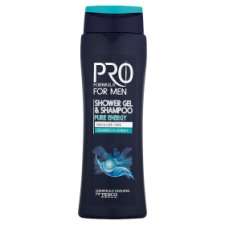 Tesco Pro Formula for Men Pure Energy tusfürdő & sampon 400 ml