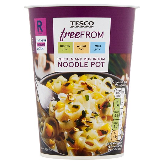 Tesco Free From Chicken & Mushroom Flavoured Instant Rice Noodles 75 g