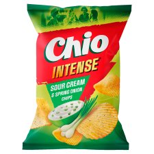 Chio Intense tejfölös-újhagymás ízű burgonyachips 130 g