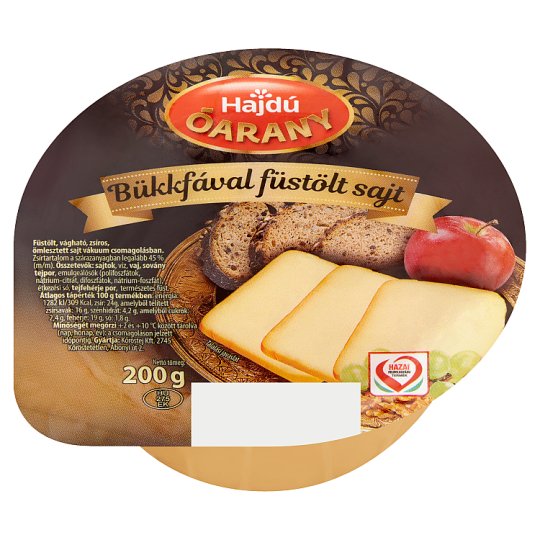Hajdú Óarany füstölt, vágható, zsíros ömlesztett sajt 200 g