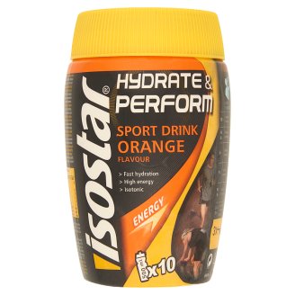 Isostar Hydrate & Perform narancs ízű izotóniás sportital-por 400 g