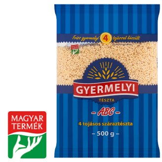 Gyermelyi ABC 4 tojásos száraztészta 500 g