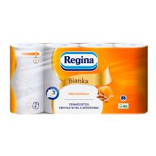 Regina Bianka Méz-Mandula toalettpapír 3 rétegű 8 tekercs