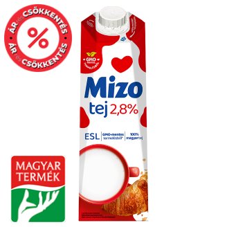 Mizo félzsíros tej 2,8% 1 l