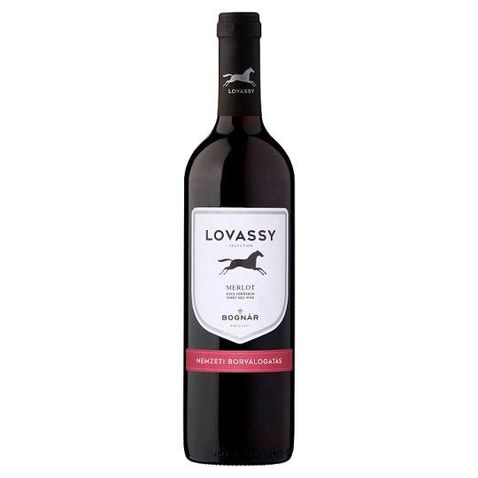 Lovassy Dunántúli Merlot édes vörösbor 750 ml