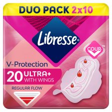 Libresse Ultra+ Freshness & Protection egészségügyi betét 20 db