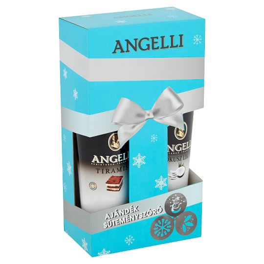 Angelli tiramisu + kókusz likőr 2 x 0,5 l + ajándék süteményszóró