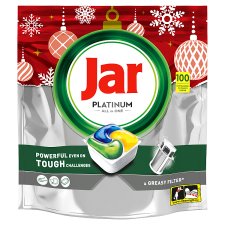 Jar Platinum All In One Dishwasher Tablets Lemon, 100 Tablets