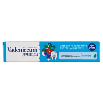 Vademecum Junior Spearmint fogkrém 6 éves kortól 75 ml