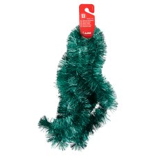 Jumi Green Tinsel Garland 70 mm x 2 m