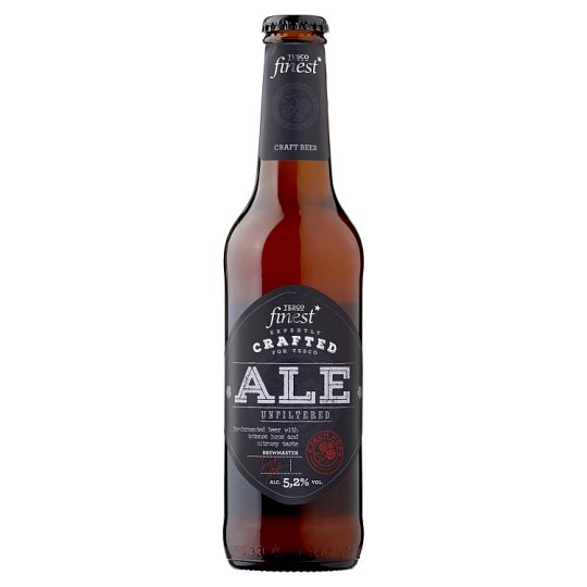 Tesco Finest Ale Unfiltered Quality Lager Beer 5,2 330 ml Tesco