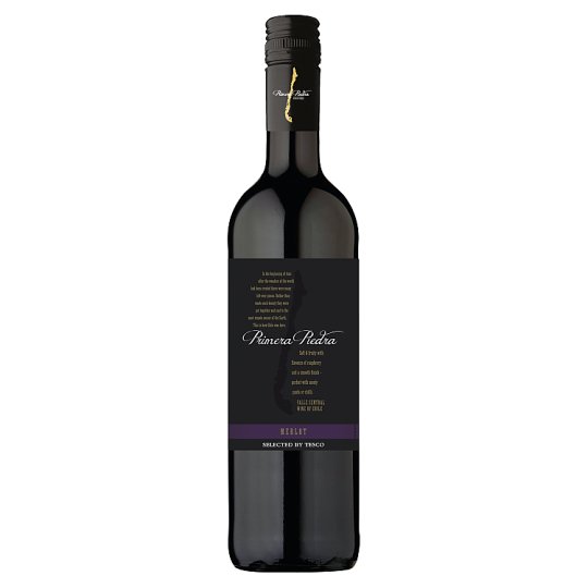 Primera Piedra Merlot Valle Central száraz vörösbor 12% 750 ml