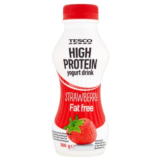 Tesco sovány, fehérjében gazdag, élőflórás, eperízű joghurtital 300 g