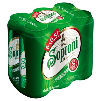 Soproni Lager Beer 4,5% 6 x 0,5 l