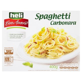 Heli Con Amore Spaghetti Carbonara pasztőrözött készétel 400 g