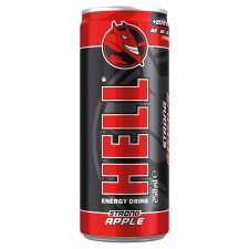 HELL STRONG Apple Carbonated Energy Drink 250 ml