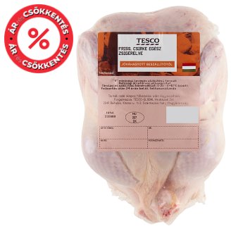 Tesco friss egész csirke zsigerelve belsőség nélkül