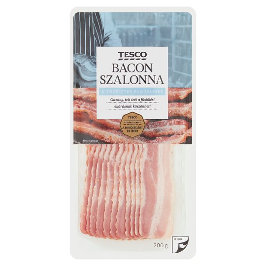 Tesco szeletelt bacon szalonna 2 x 100 g (200 g)