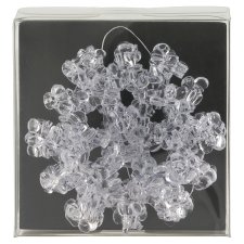 Snowflake Pendant 6 cm 4 pcs