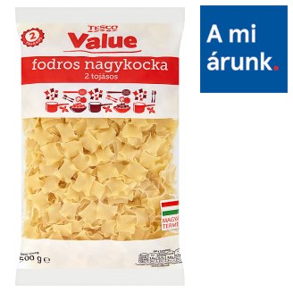 Tesco Value fodros nagykocka 2 tojásos száraztészta 500 g