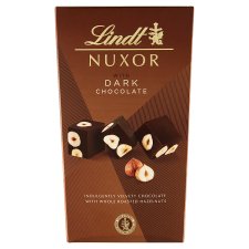 Lindt Nuxor Gianduja Hazelnut Dark Chocolate with Whole Hazelnuts 165 g