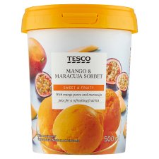 Tesco mangó-maracuja szorbé 500 ml