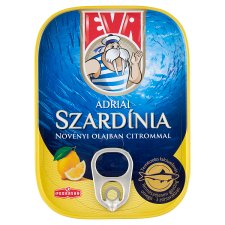 Eva Adriatic Sardines in Vegetable Oil with Lemon 100 g