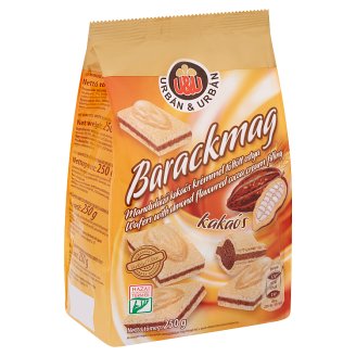 Urbán Barackmag mandulaízű kakaós krémmel töltött ostya 250 g