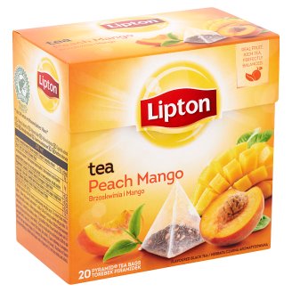 Lipton őszibarack-mangó fekete tea 20 piramis filter