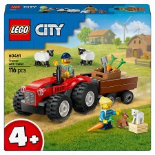 LEGO City 60461 Red Farm Tractor With Trailer & Sheep