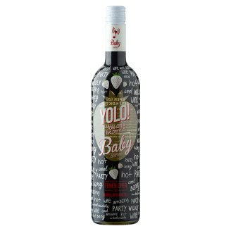 Yolo! Baby fehér eper ízű boralapú koktél 6% 750 ml