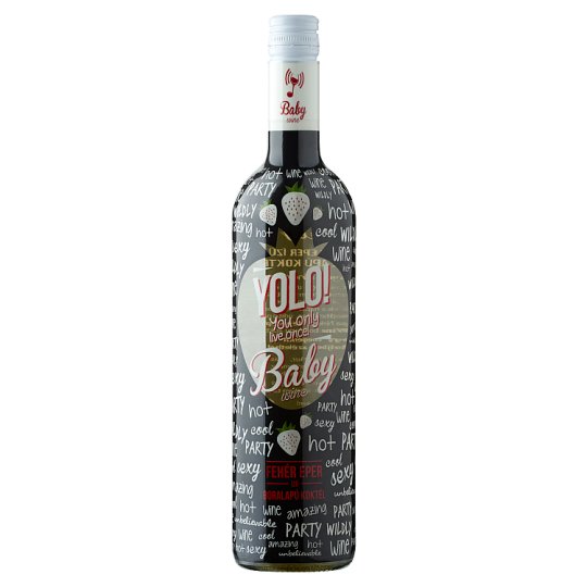 Yolo! Baby fehér eper ízű boralapú koktél 6% 750 ml