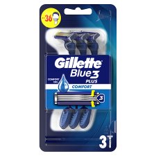 Gillette Blue3 Comfort Eldobható Férfi Borotva, 3 Darab