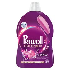 Perwoll Renew Blossom Universal Light Duty Detergent with Elegant Fragrance 60 Washes 3 l