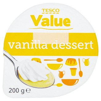 Tesco Value vaníliaízű desszert habbal 200 g
