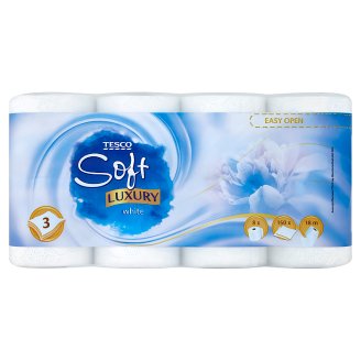 Tesco Soft Luxury White toalett papír 3 rétegű 8 tekercs