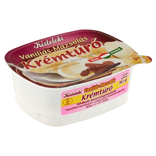Kisteleki vaníliás-mazsolás krémtúró 90 g