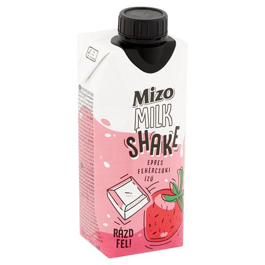 Mizo Milk Shake epres fehércsoki ízű tejkészítmény 315 ml