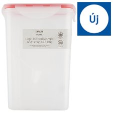 Tesco Home Clip Lid Food Storage and Scoop 5,4 l