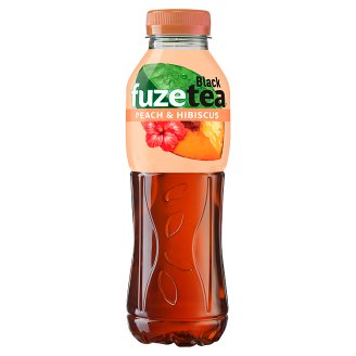 FUZETEA szénsavmentes őszibarack és hibiszkusz ízű üdítőital cukorral és édesítőszerrel 500 ml