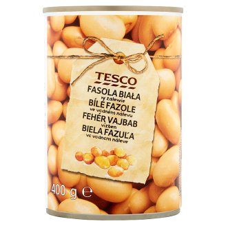 Tesco fehér vajbab vízben 400 g