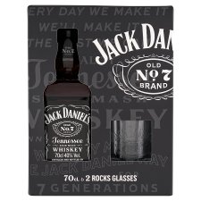 Jack Daniel's Tennessee whiskey 40% 0,7 l + 2 pohár